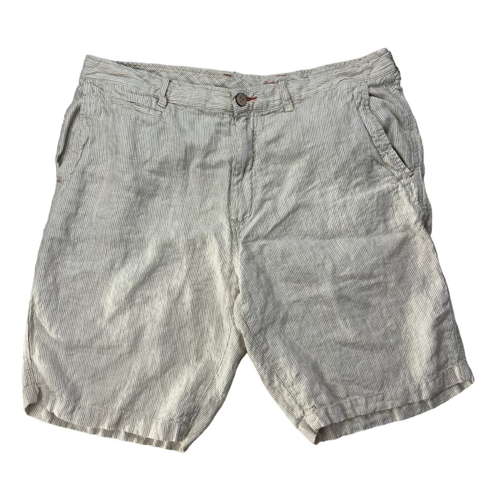 Tommy Bahama Relax Striped Linen Bermuda Shorts | Men’s 38 (10” Inseam)